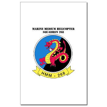 MMHS268 - M01 - 02 - Marine Medium Helicopter Squadron 268 with Text - Mini Poster Print